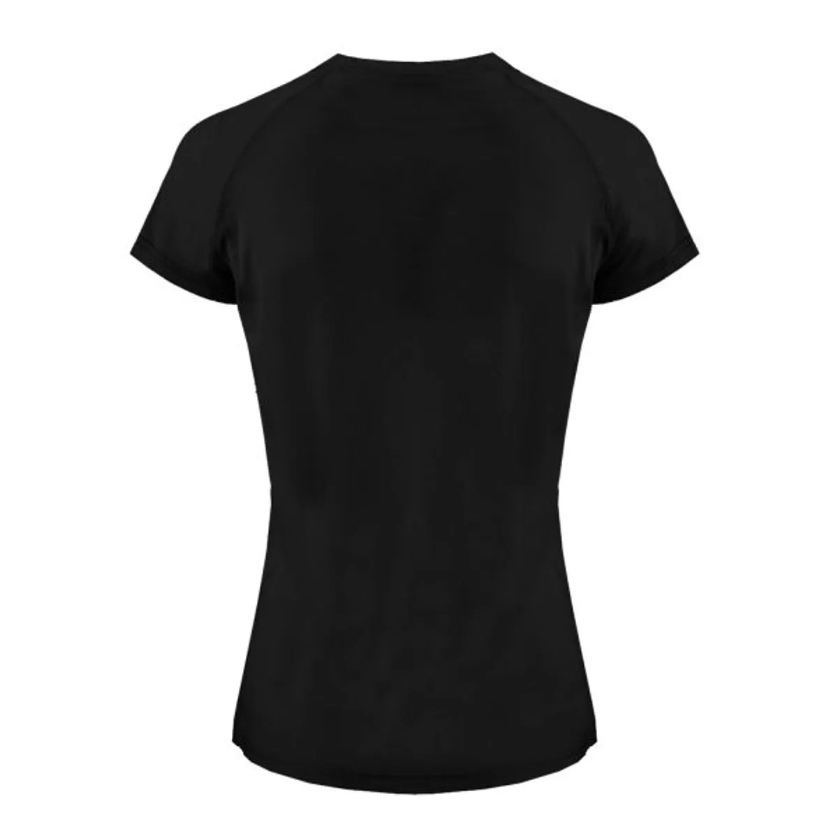 ANDESLAND OUTDOOR APPAREL - Polera Dry Fit Manga Corta Negra Lisa Deportiva Mujer