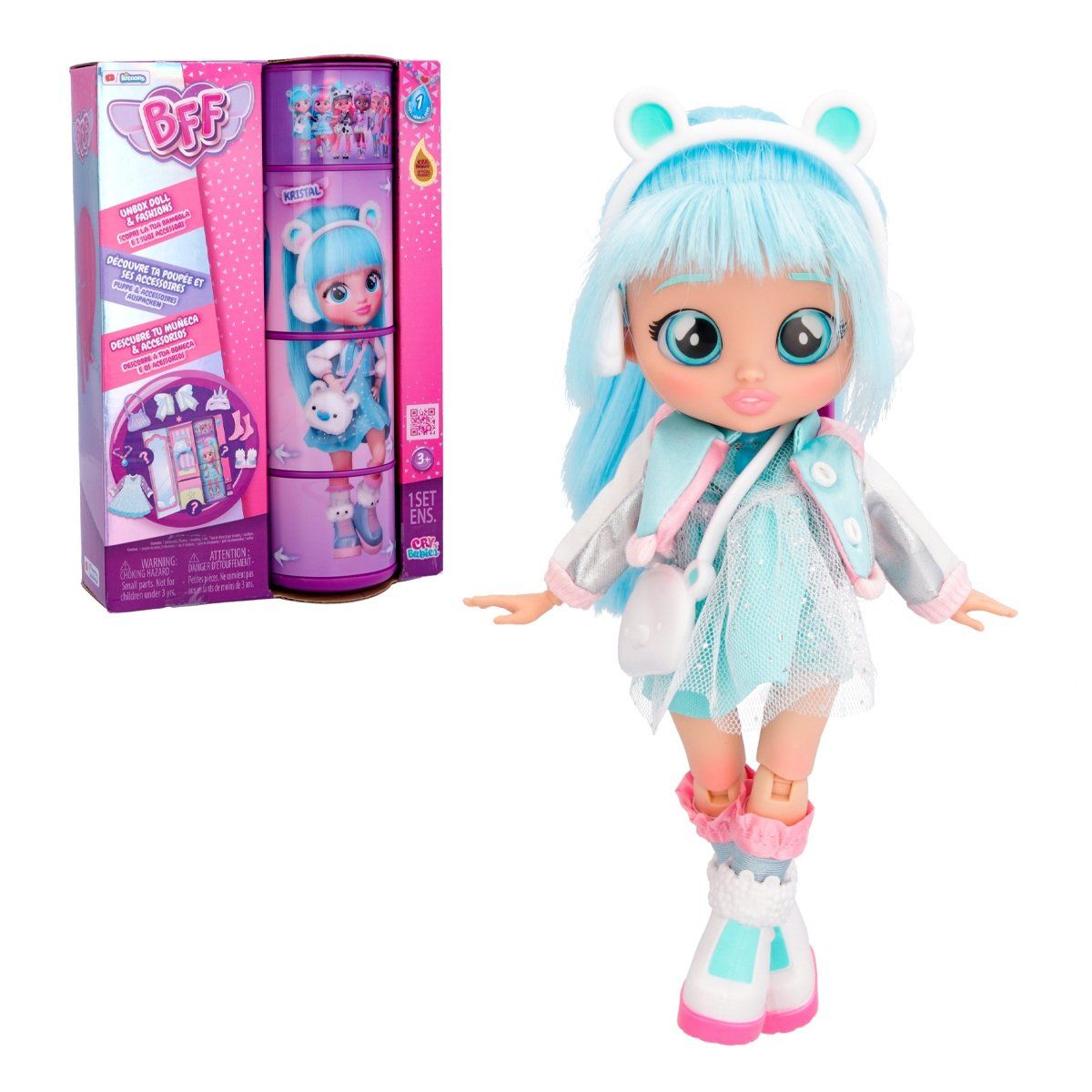 CRY BABIES - Cry Babies  Muñeca Fashion Bff Kristal