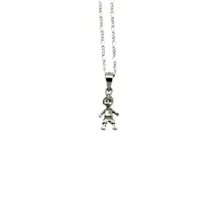 JOYAS MYTOKE - Collar Niño Familia Plata Fina 925 Envejecida Unisex
