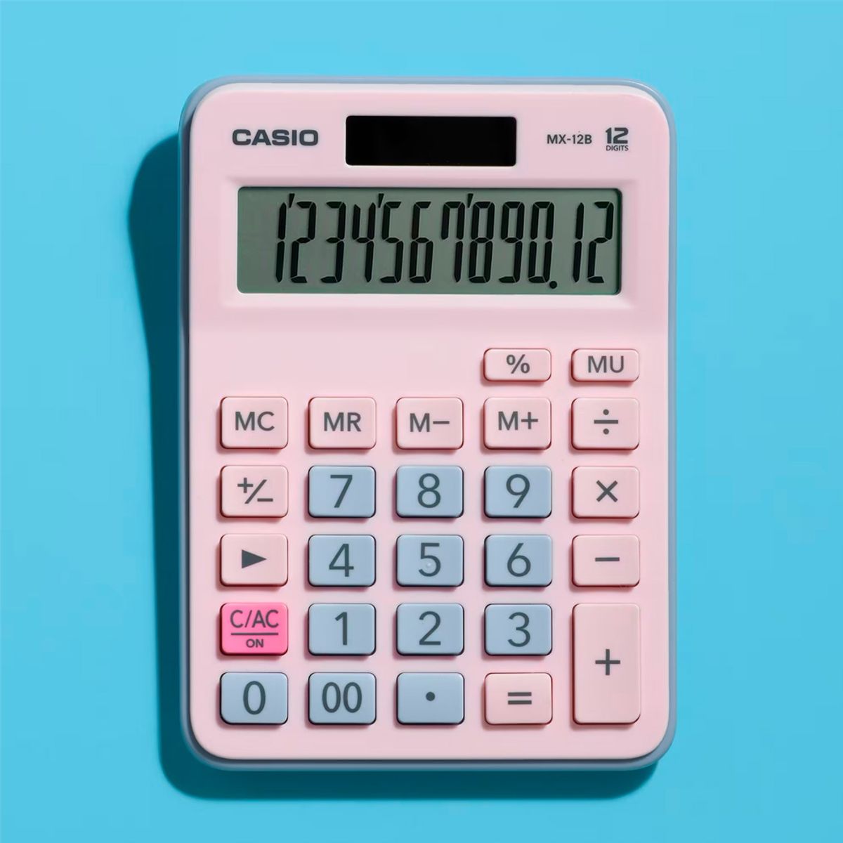 CASIO - CALCULADORA ESCRITORIO CASIO MX-12B-PKLB ROSADA