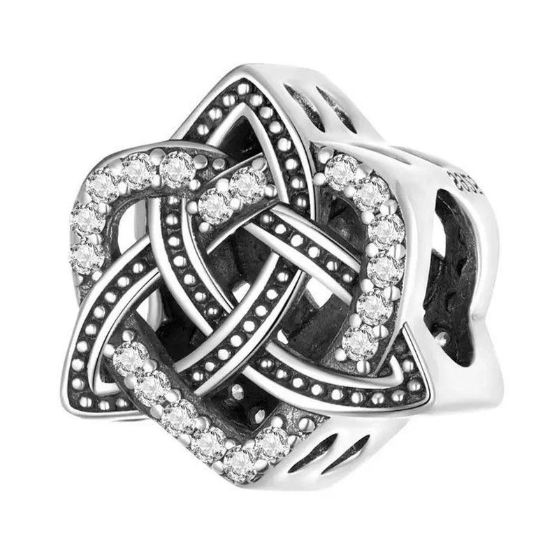 TODOJOYAS - Charm Dije Plata 925 Triqueta Nudo Celta de Amor
