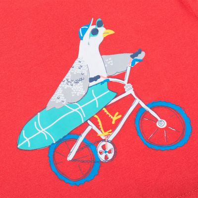 Imagen 2 del producto Polera Manga Corta Bebe Niño Rojo