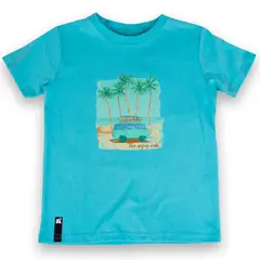 PILLIN - Polera Niño Turquesa