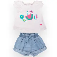 PILLIN - Conjunto Bebe Niña Denim