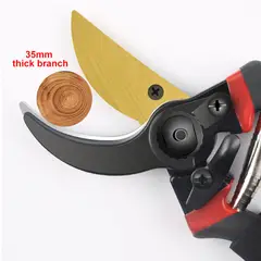GENERICO - Tijera de podar profesional de acero al carbono