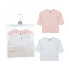 TEDMIMAK - Set de 2 Camisetas de Algodón Manga Larga