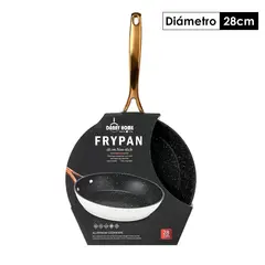 DANNY HOME - Sarten Alumninio forjado Blanco Fundo Negro Reciclable 28cm