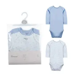 TEDMIMAK - Set de 2 Bodys de Algodón Manga Larga