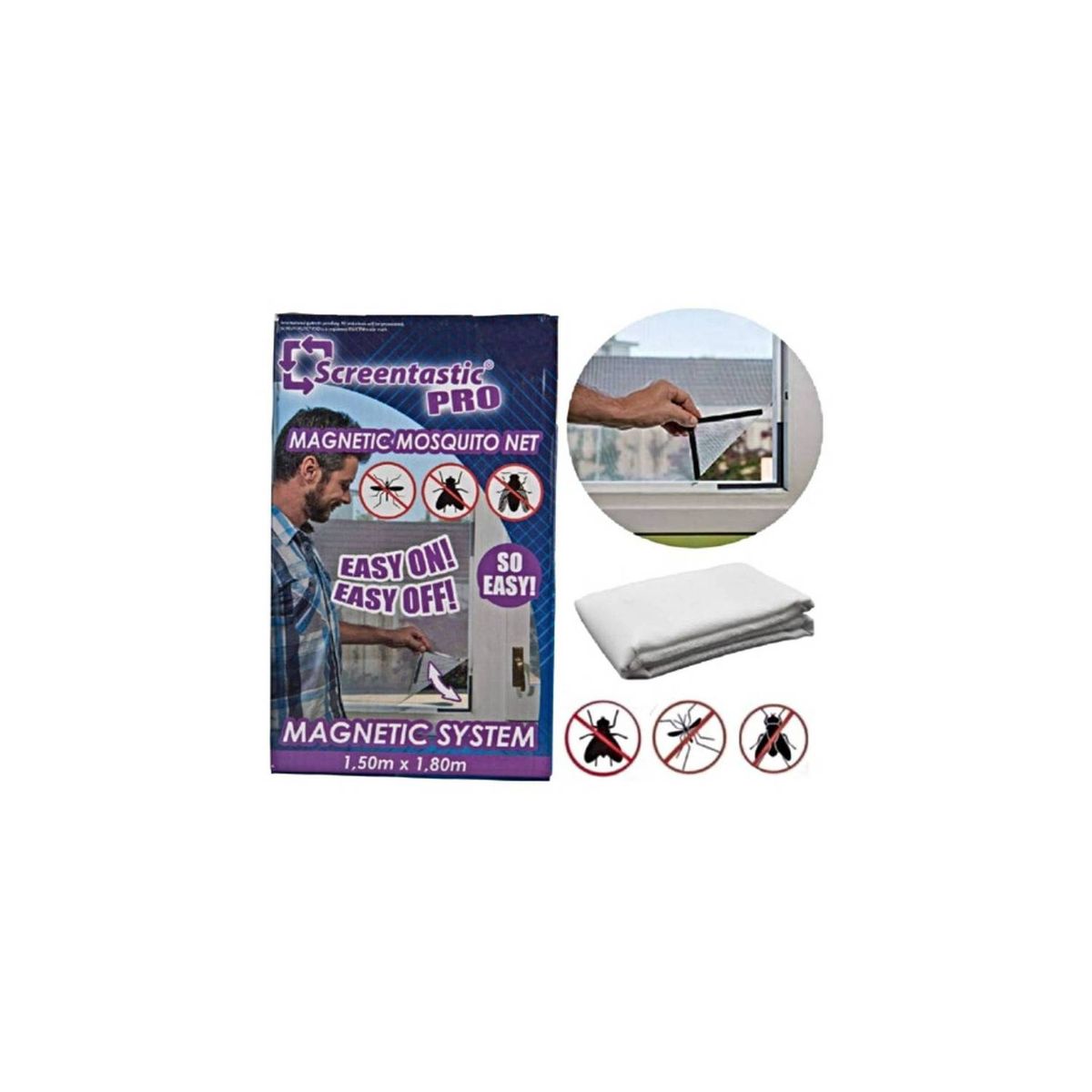 GENERICO - Malla Magnético Antimosquito Moscas Zancudos Malla