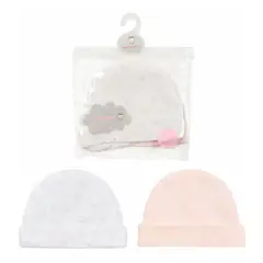 TEDMIMAK - Set de 2 Gorros para Recién Nacido
