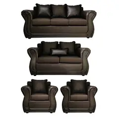 AMERICA DECORA - Living 3-2-1-1 Castilla Chocolate Rayado