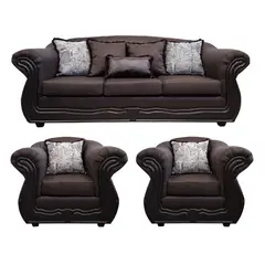AMERICA DECORA - Living 4-1-1 Grand Búfalo Chocolate Rayado