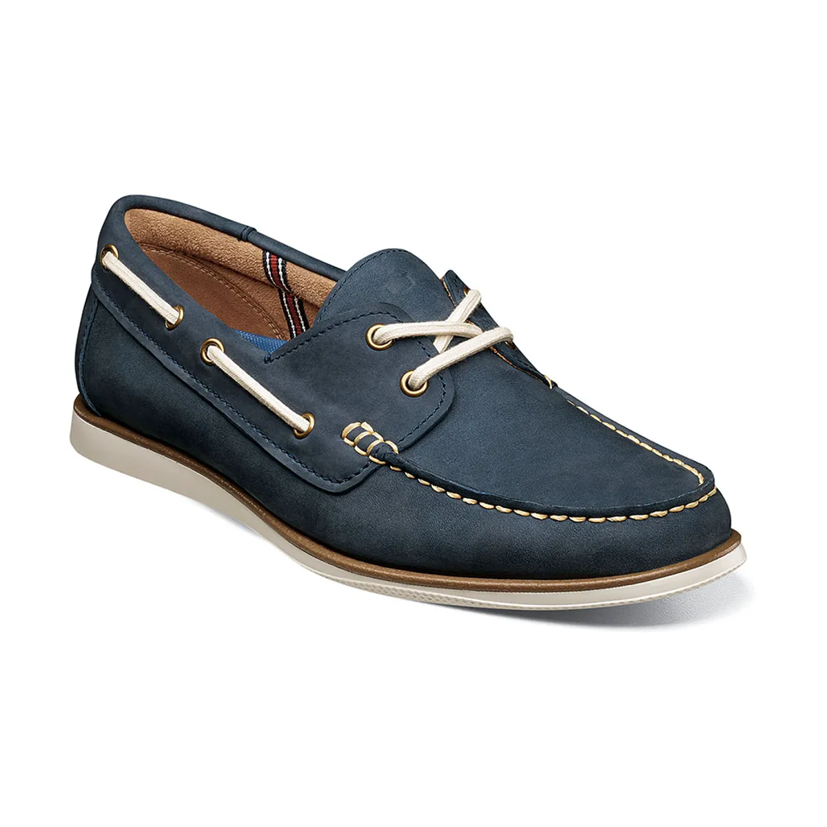 FLORSHEIM - Mocasines Atlantic Moc Toe Boat Shoe Navy