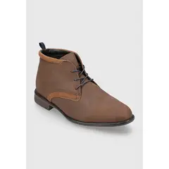 TRIAL - Botín casual de cuero tan