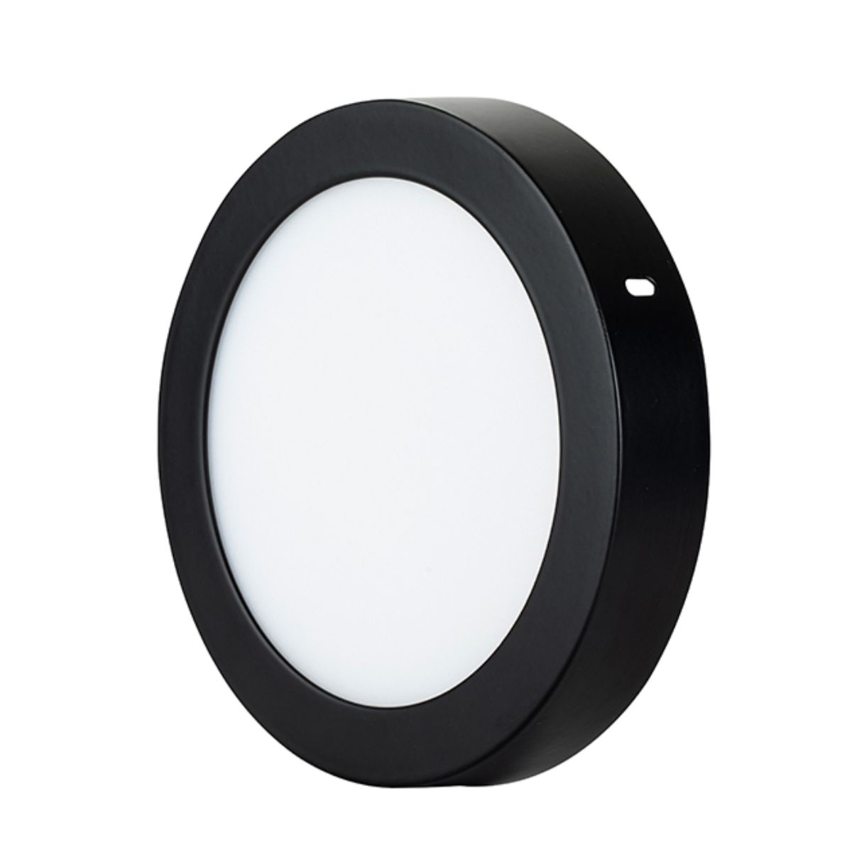 GENERICO - Panel Led Plafon Sobrepuesto Redondo Negro 24w Want LUZ CALIDA PACK 3