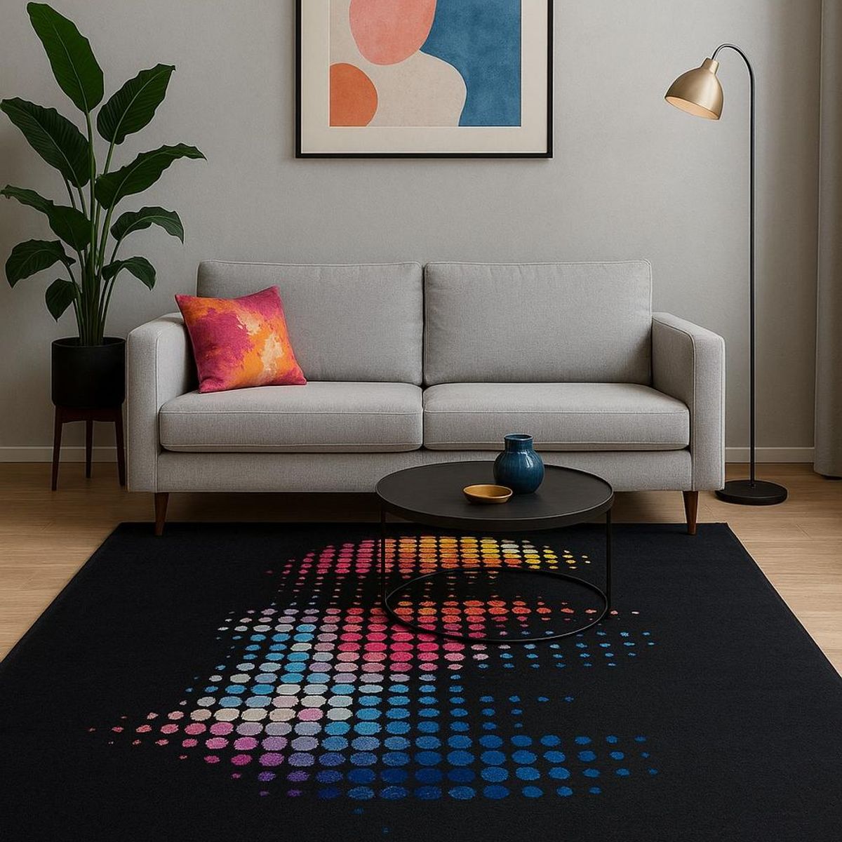 CLEMS CORTINAS - Alfombra Diseño Paris Para Living 200x220 Clems