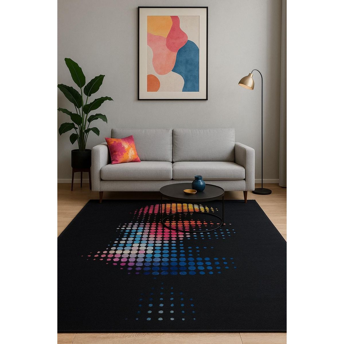 CLEMS CORTINAS - Alfombra Diseño Paris Para Living 200x220 Clems