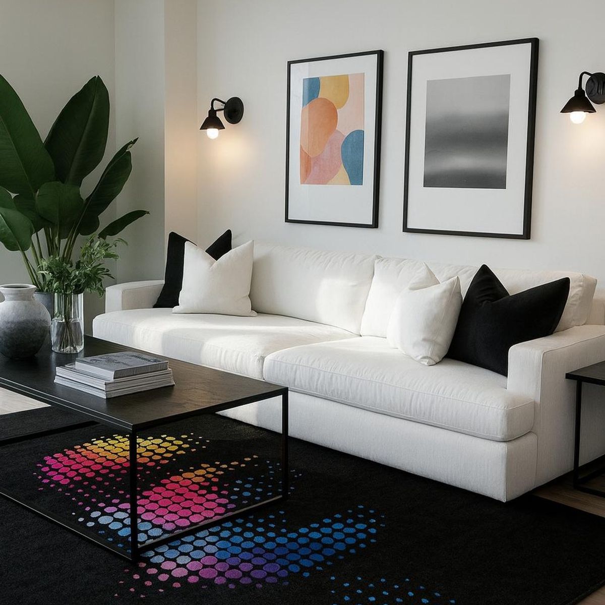 CLEMS CORTINAS - Alfombra Diseño Paris Para Living 200x220 Clems