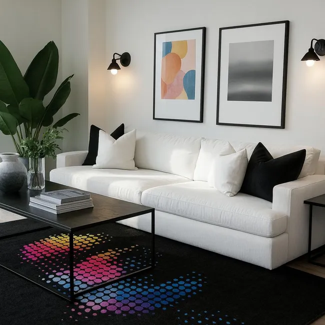 CLEMS CORTINAS - Alfombra Diseño Paris Para Living 200x220 Clems