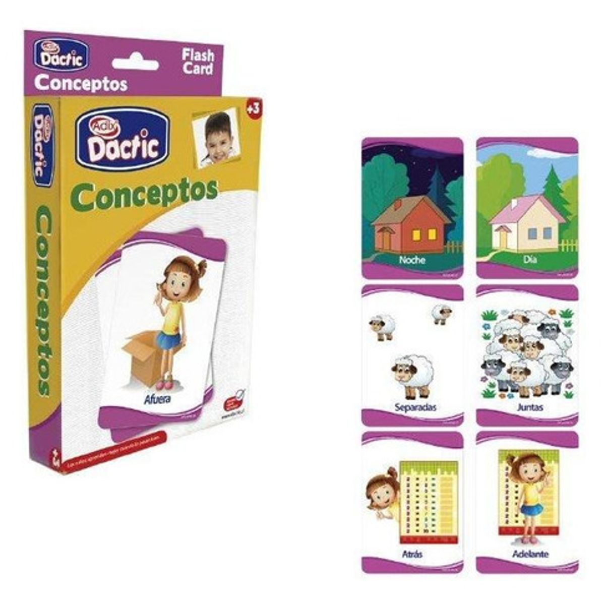 DACTIC - Juego didáctico DACTIC láminas conceptos espaciales y