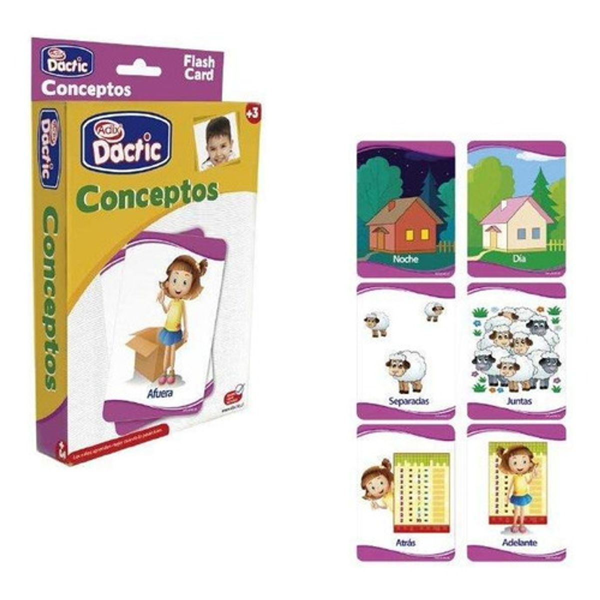 DACTIC - Juego didáctico DACTIC láminas conceptos espaciales y