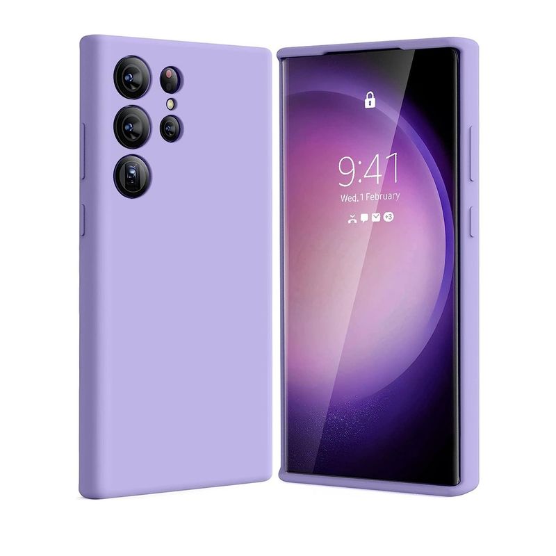 GENERICO - Carcasa Silicona Para Samsung Galaxy S23 Ultra 5G Lila