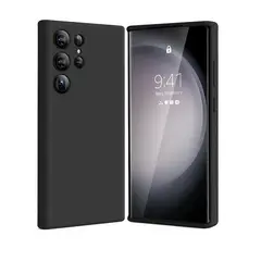 GENERICO - Carcasa Silicona Para Samsung Galaxy S23 Ultra 5G Negro