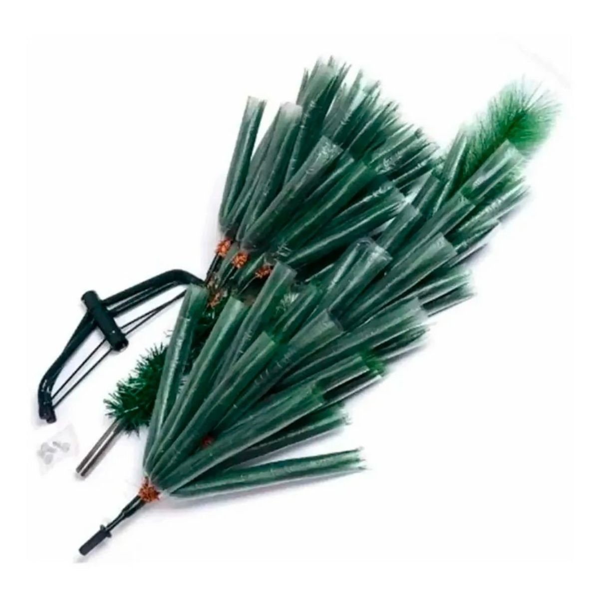 GENERICO - Arbol de Navidad Hoja Punta Aguja 120cm alto Soporte Metal