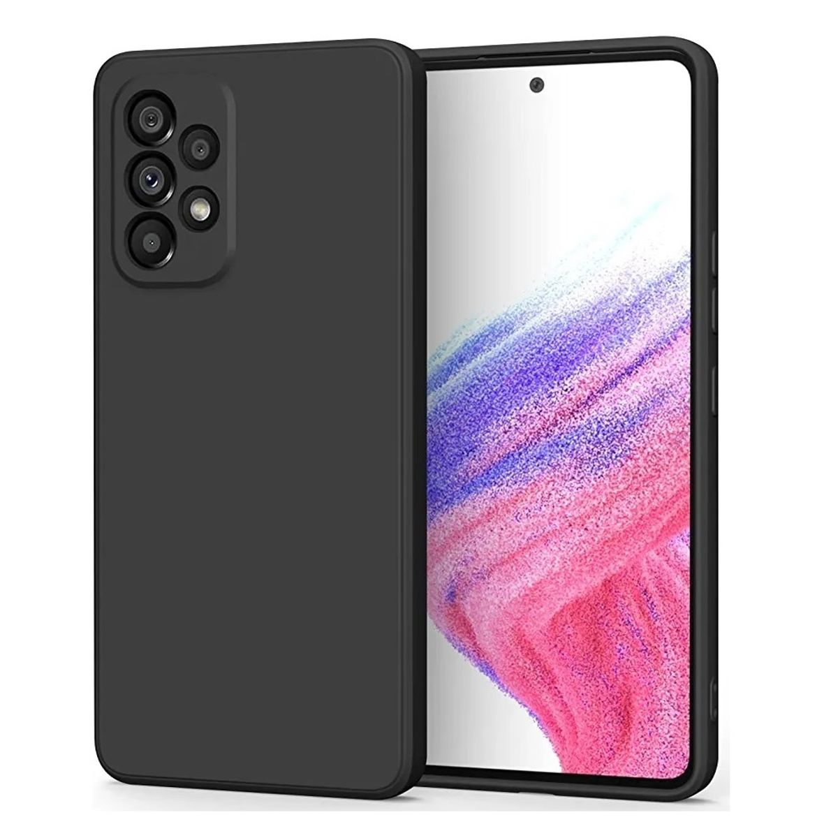 GENERICO - Carcasa Silicona Para Samsung Galaxy A52 A52S Negro