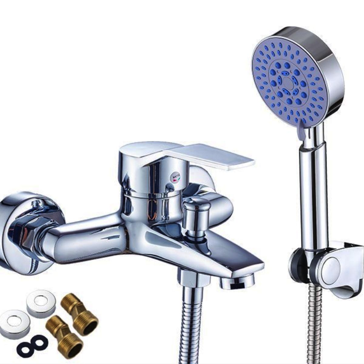 CRUSEC - Kit Mezclador Monomando Grifo y Ducha para Baño