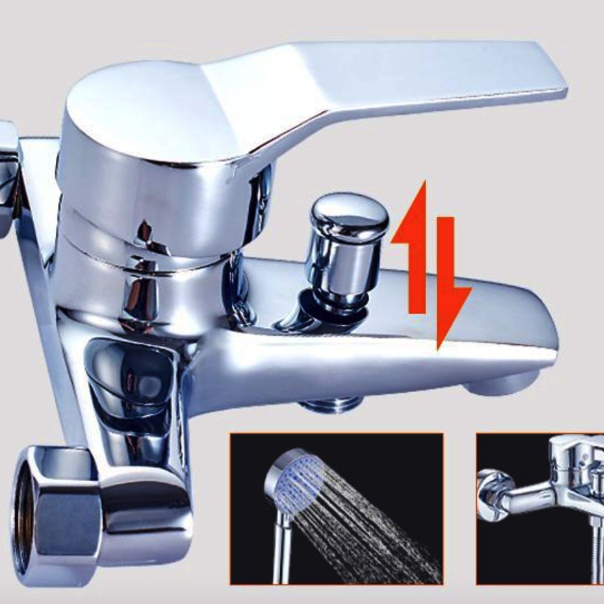 CRUSEC - Kit Mezclador Monomando Grifo y Ducha para Baño