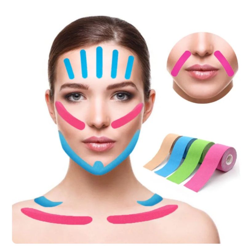 GENERICO - CINTA DE KINESIOLOGIA FACIAL TAPE 2.5 CMSX5 MTS. COLOR BEIGE