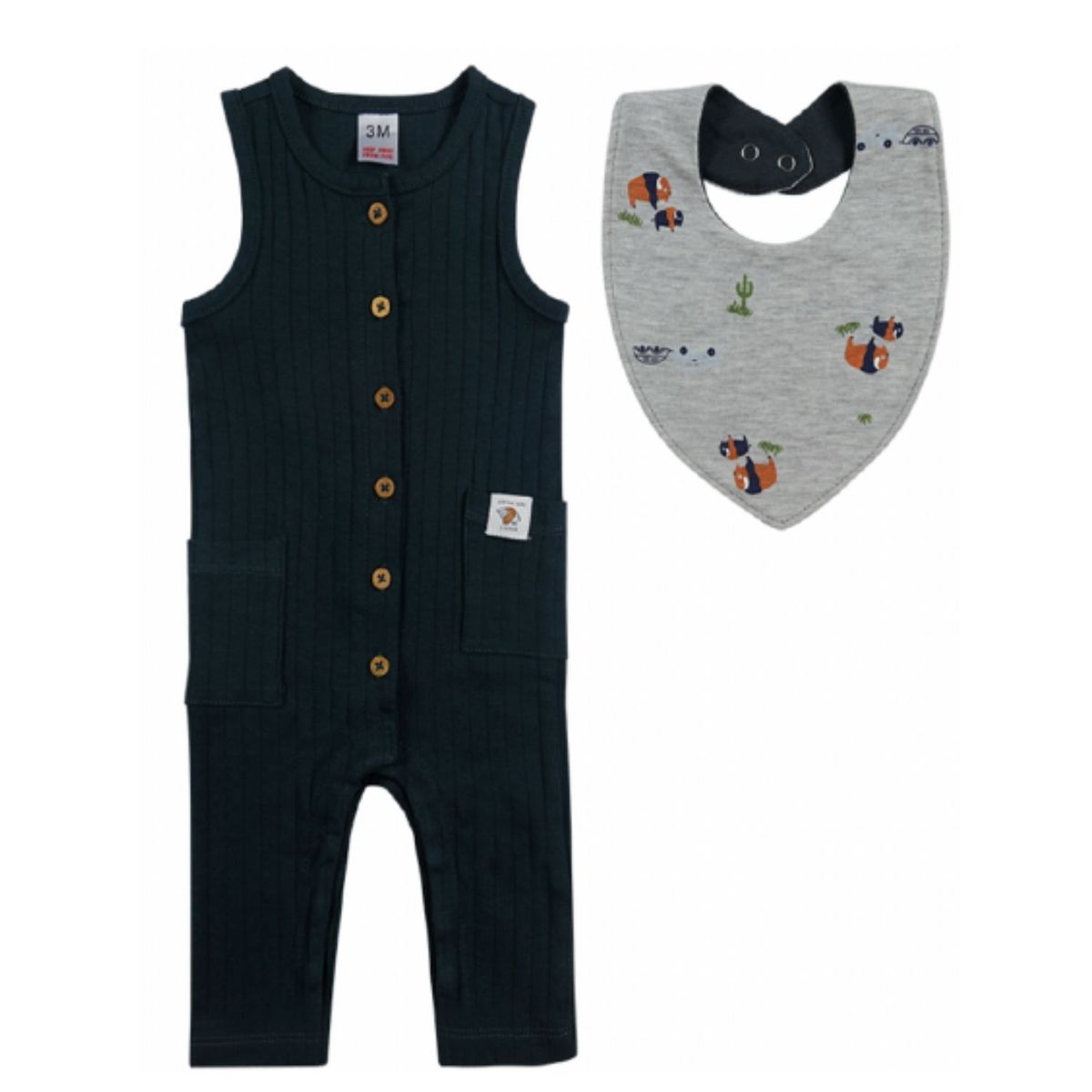 TEDMIMAK - Set de 2 piezas Enterito para Bebés Tedmimak