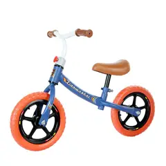 CRUSEC - Bicicleta de Equilibrio Dos Ruedas Sin Pedal Para Niños Azul