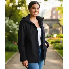 BLUE MOUNTAIN - Chaqueta Corta Viento Mujer Termica Impermeable