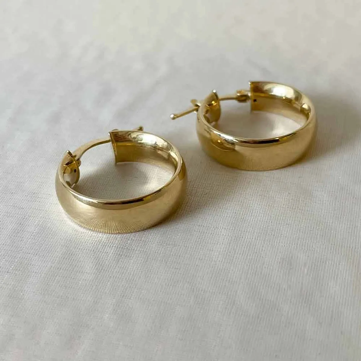 ELLA JOYAS - Aro Argolla Lisa Oro 18k