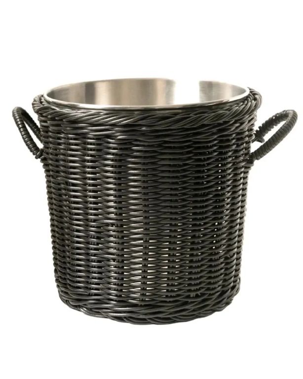Hielera Rattan Black