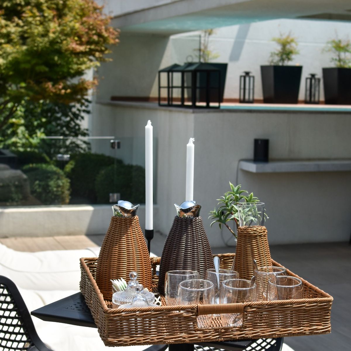 TEMPODECO - Bandeja Cuadrada Toffee