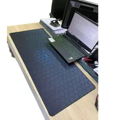 GENERICO - Mousepad Gamer Hexagonos 3d 90x40 Cm Antideslizante