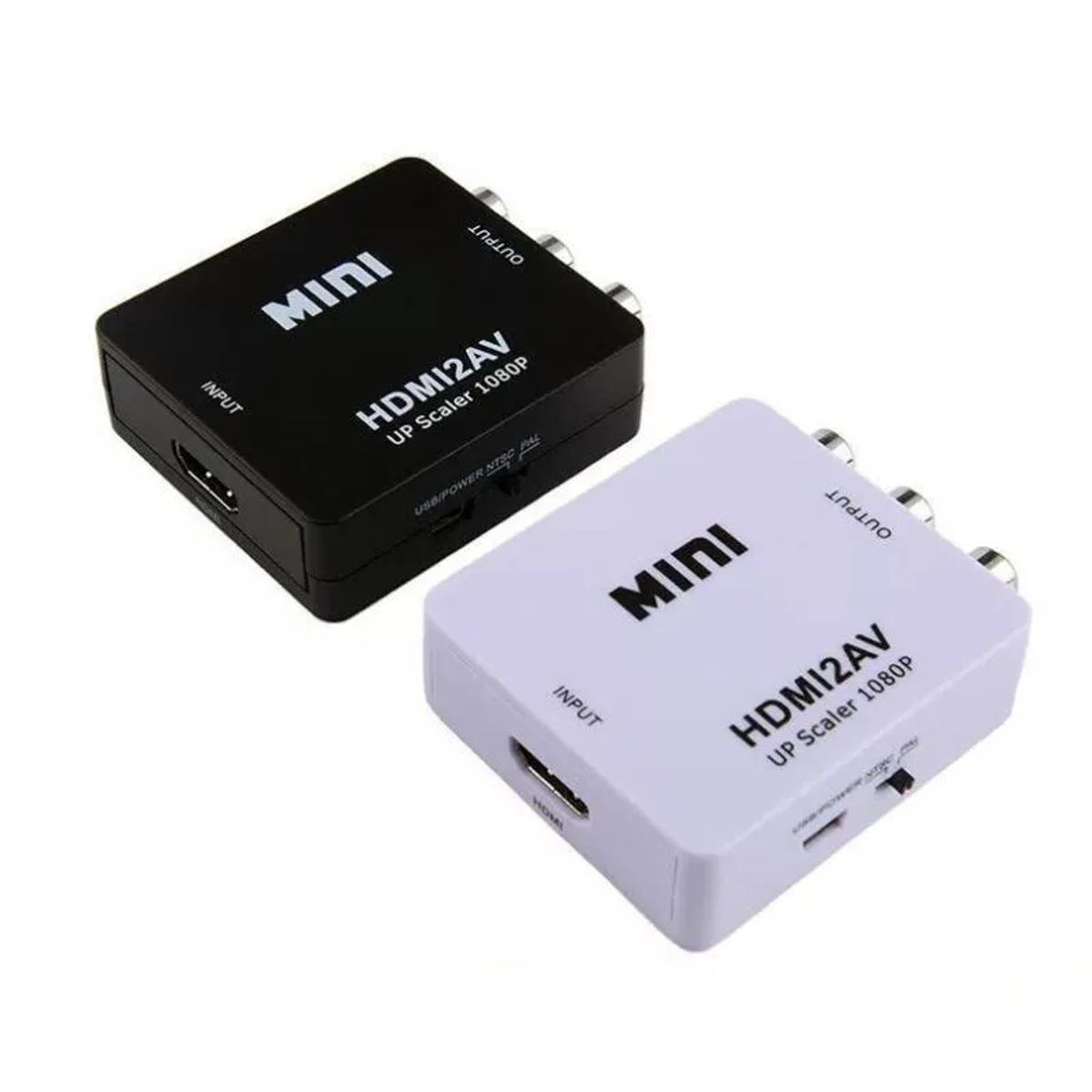 GENERICO - Adaptador HDMI a AV RCA Convertidor HDMI Mini Box RCA AV CVSB