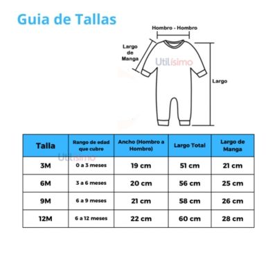 Imagen 2 del producto Enterito Bebé Niña Pijama Algodón