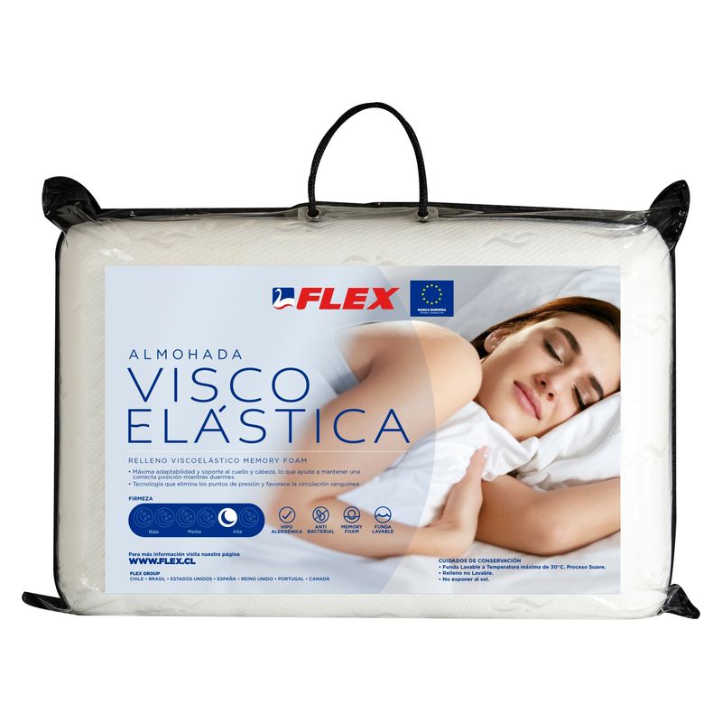 FLEX - Juego De Almohadas Flex Viscoelástica 1 Plaza