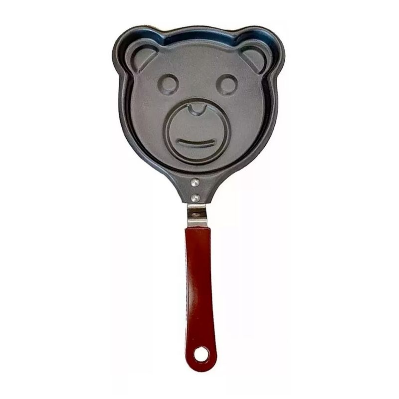 GENERICO - Sarten Para Panqueque Waffles Antiaderente Mini Niños Smiley OSO