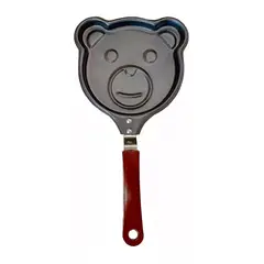 GENERICO - Sarten Para Panqueque Waffles Antiaderente Mini Niños Smiley OSO