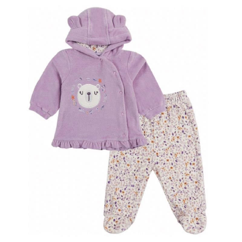 TEDMIMAK - Conjunto Traje Niña 2 Piezas Poleron Pantalon Tedmimak Plush