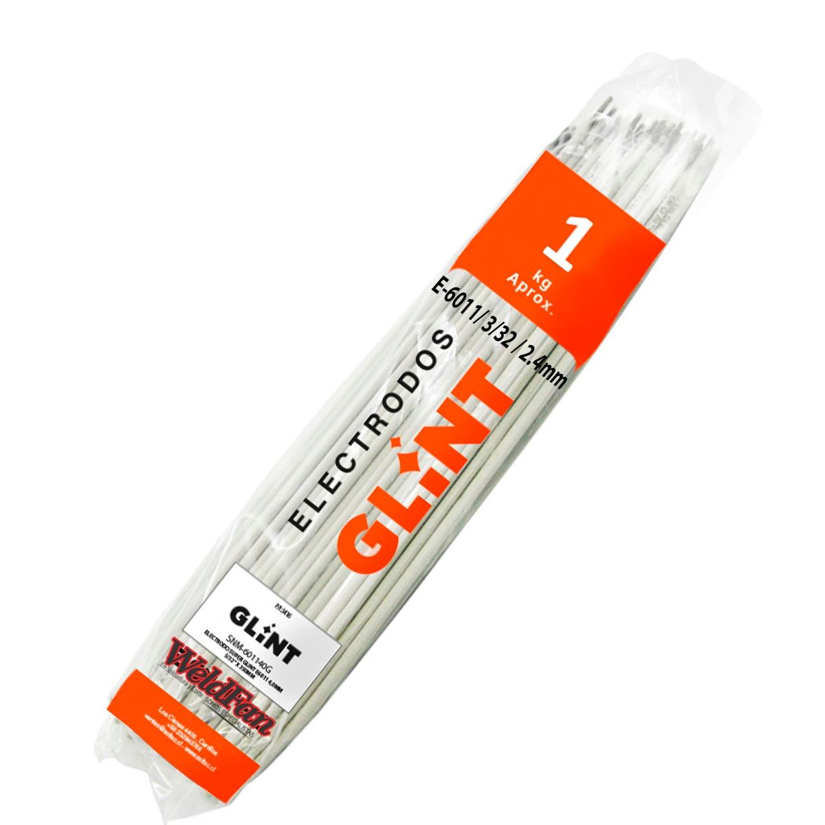 GENERICO - Soldadura Electrodo E-6011 (3/32 - 2,4mm) Bolsa1 Kg  Largo350mm