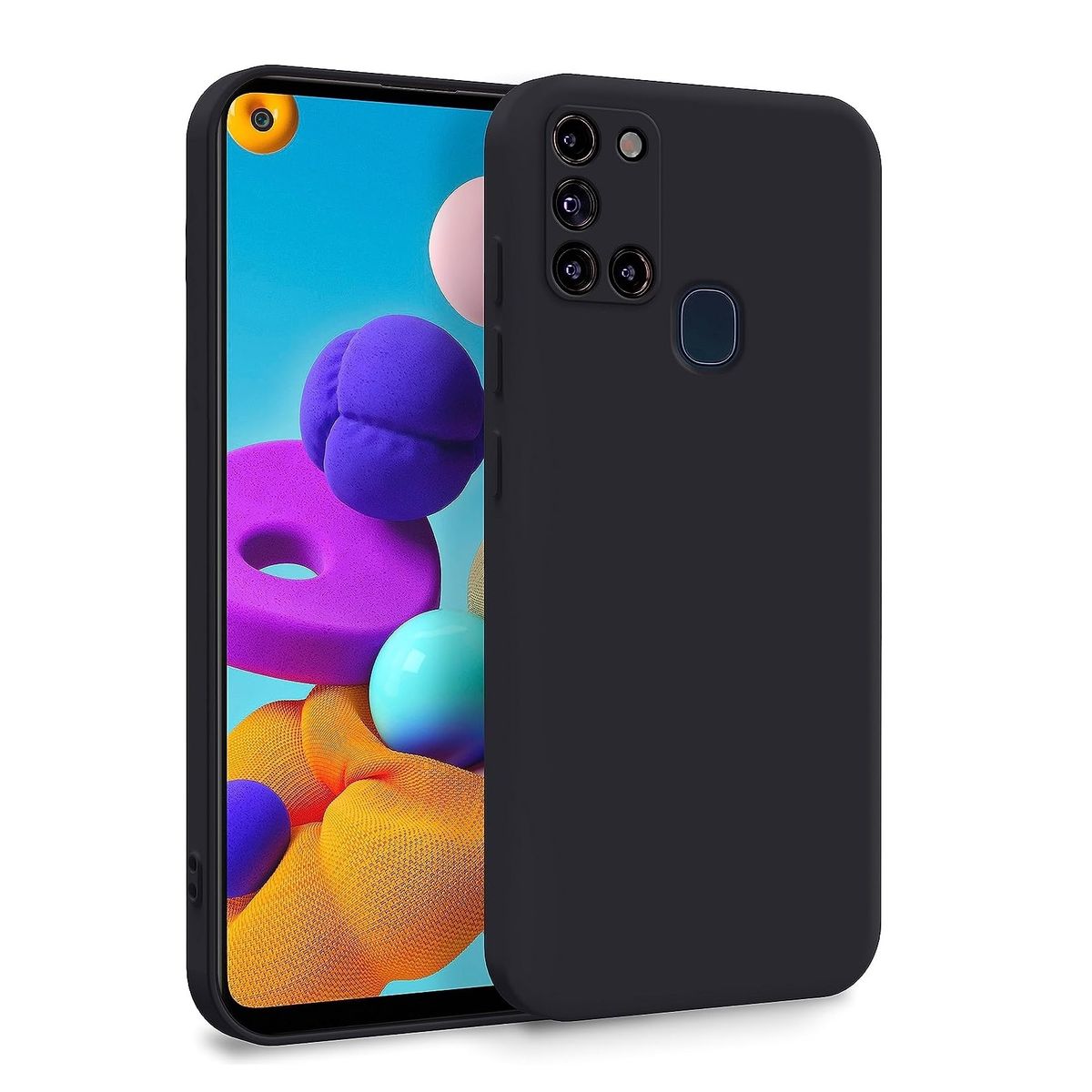 GENERICO - Carcasa Silicona Para Samsung Galaxy A21S Negro