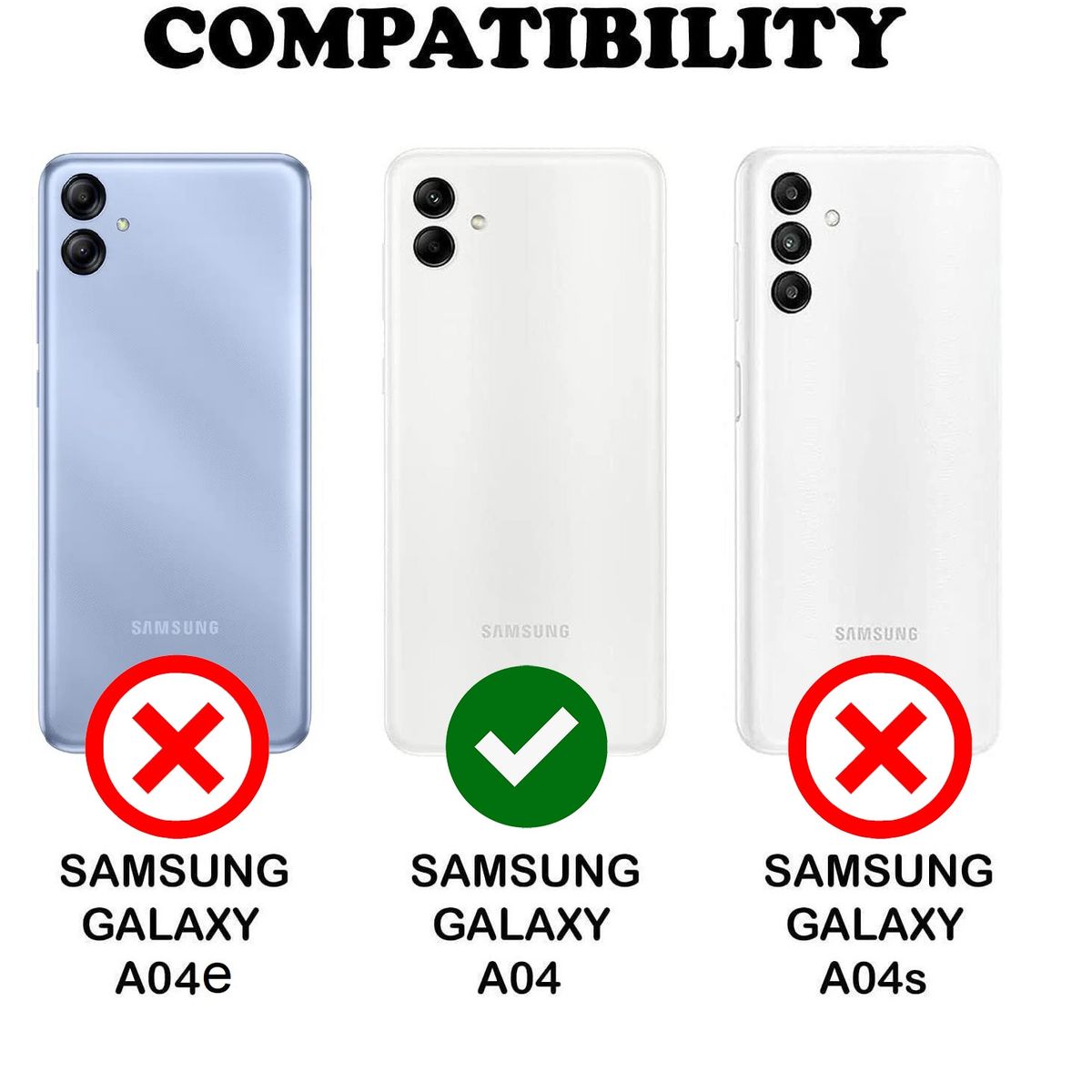 GENERICO - Carcasa Silicona Para Samsung Galaxy A04 Negro