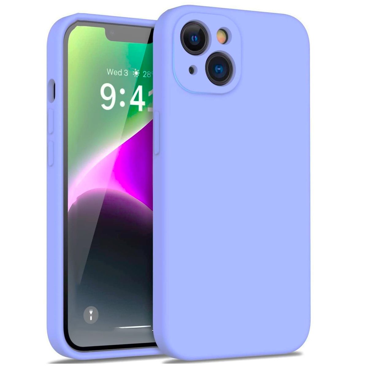 GENERICO - Carcasa Silicona Para iPhone 14 Plus Lila