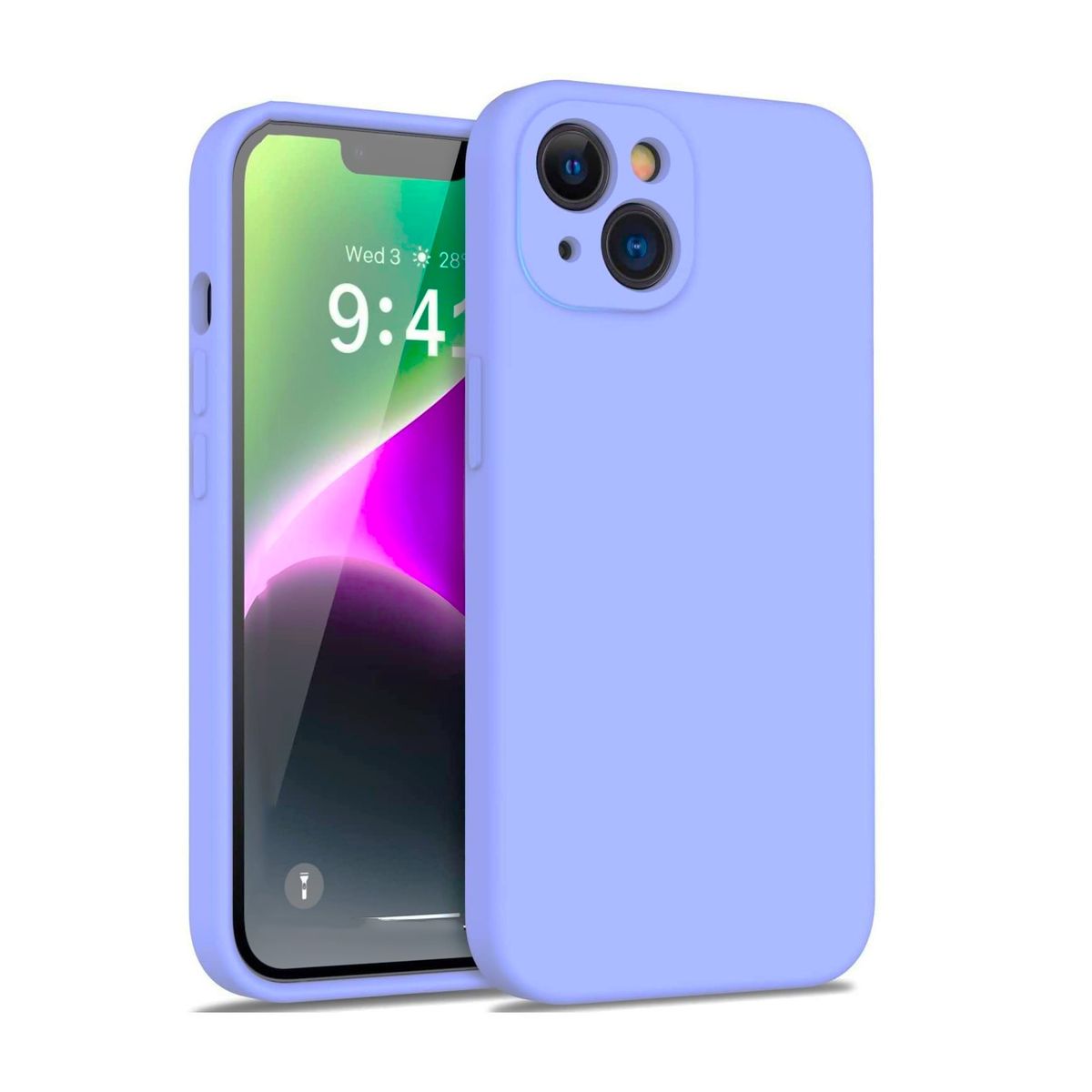 GENERICO - Carcasa Silicona Para iPhone 14 Plus Lila